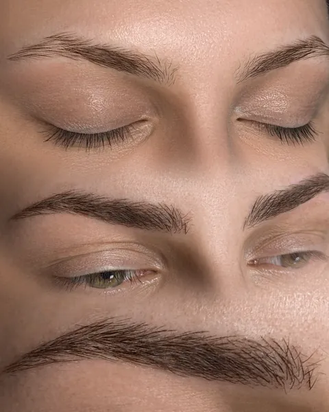 Pelo a pelo: antes, después y el trazo de cerca: antes, después, de cerca